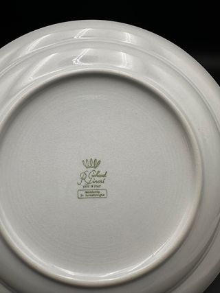 2 Piatti Ginori Vintage Porcellana Blu/Bianco