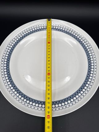 2 Piatti Ginori Vintage Porcellana Blu/Bianco