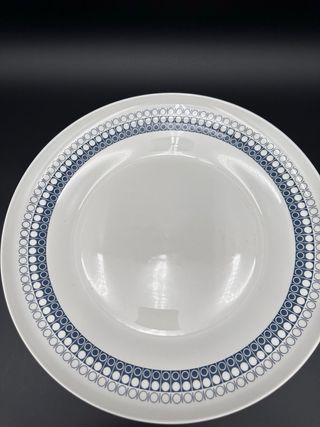 2 Piatti Ginori Vintage Porcellana Blu/Bianco