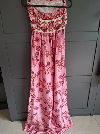 Tuta intera floreale rosa