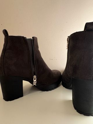 Botines XTI marrones tacón plataforma