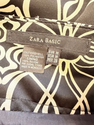 Falda Zara Plisada Estampada