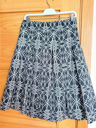 Falda Zara Plisada Estampada