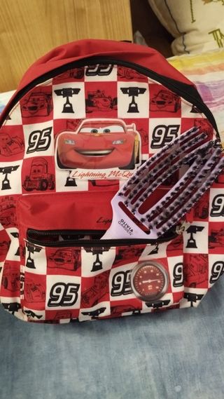 Mochila Escolar Cars Rayo McQueen