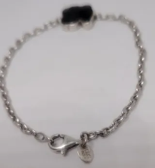 Pulsera Tous Oso Negro Plata y ónix