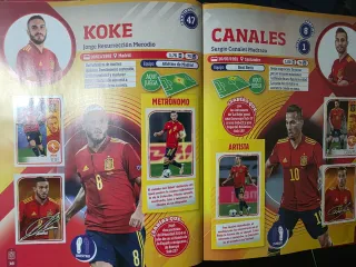 Álbum Cromos Selección Española Fútbol Edición Luj