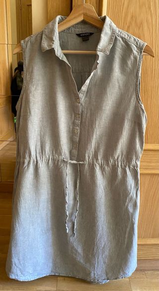 Vestido Esmara Lino/Algodón Gris