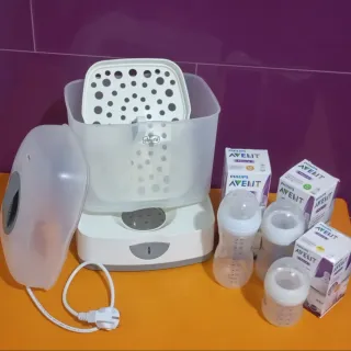Esterilizador Chicco y Biberones Philips Avent