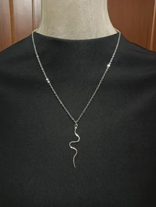 Collana Serpente Argento Nuova