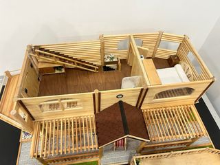 Casa de madera hecha a mano
