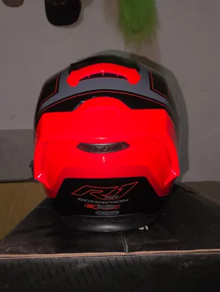 Casco Scorpion EXO R1 Air Negro Rojo
