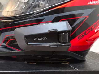 Casco Scorpion EXO R1 Air Negro Rojo