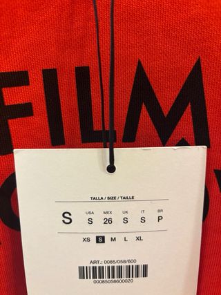 Sudadera Zara Un Film de Almodóvar Talla S