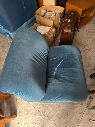 Divani modulari Patate Style, vintage blu
