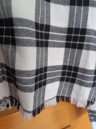 Camisa cuadros cropped oversize L Kiabi