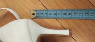 Scarpe da ballo bianche scamosciate n.38