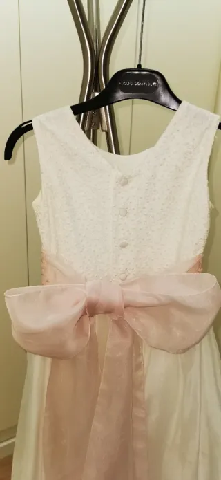 Vestido Tizzas Comunión Corte Inglés Blanco Flores