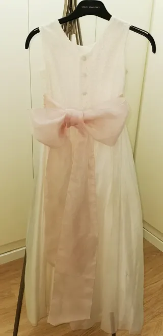 Vestido Tizzas Comunión Corte Inglés Blanco Flores