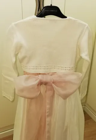 Vestido Tizzas Comunión Corte Inglés Blanco Flores