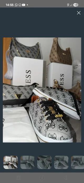 Conjunto Guess: Zapatillas y Bolso