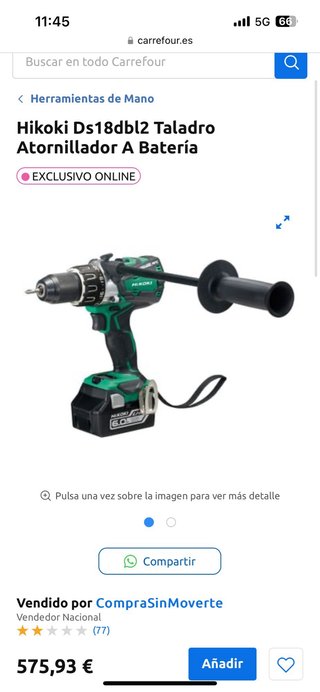 Taladro a batería Hikoki