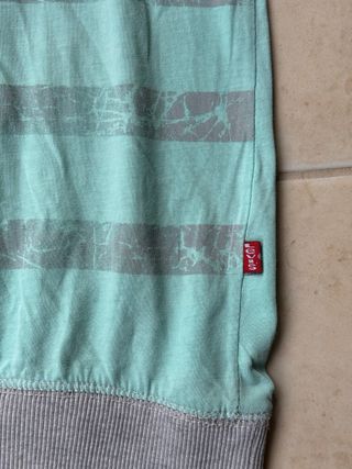 T-shirt uomo Levi's righe grigie e verdi