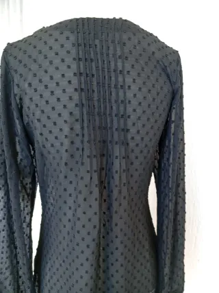 Blusa plumeti manga larga negra