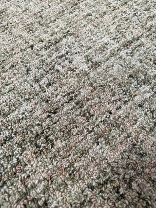Alfombra Zarn de mezcla lana efecto mini bouclé verde 200 x 300 cm.