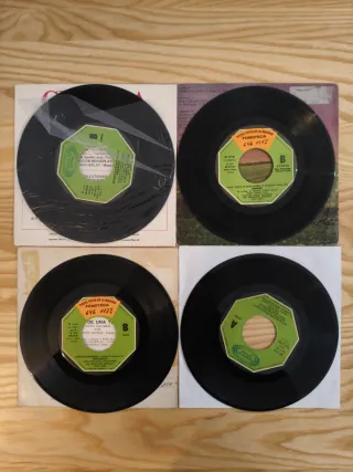LOTE 4 SINGLES GRANADA PROG ROCK ACÚSTICO ROCK