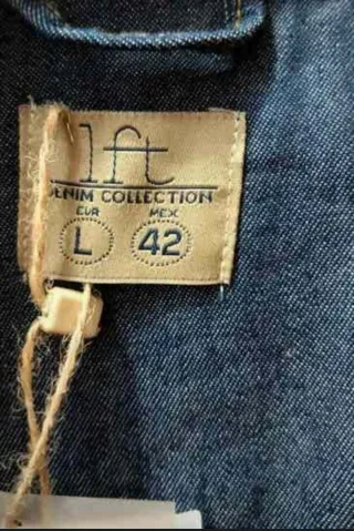 Estreno Camisa vaquera azul Talla L con etiqueta