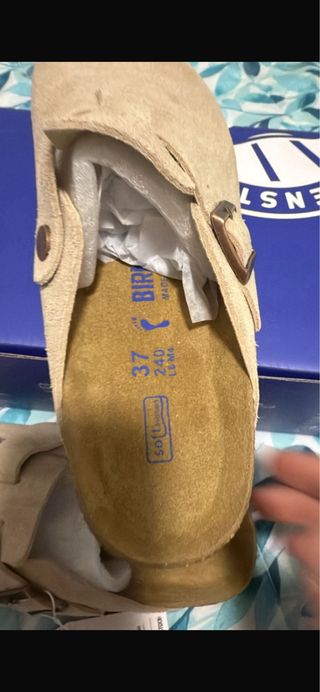 Birkenstock Boston Sand Pelle Scamosciata Tg 37