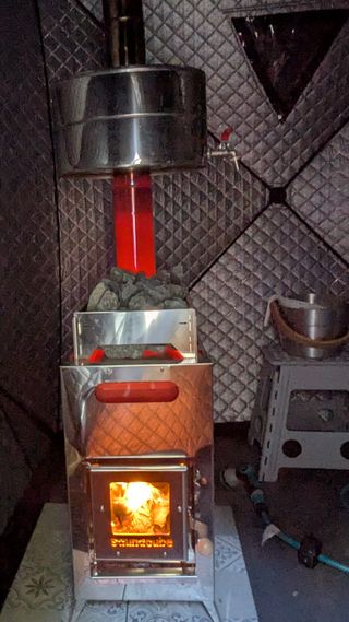 Tienda Sauna con Estufa y Calentador