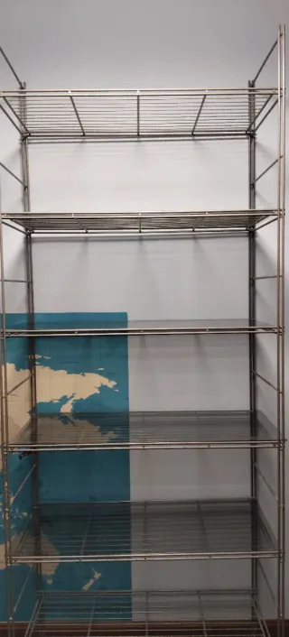 DOS Estantería metálica sin tornillos