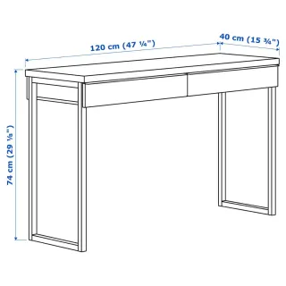 Escritorio Blanco IKEA Bestå Burs