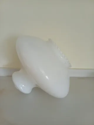 Lámpara de cristal blanca
