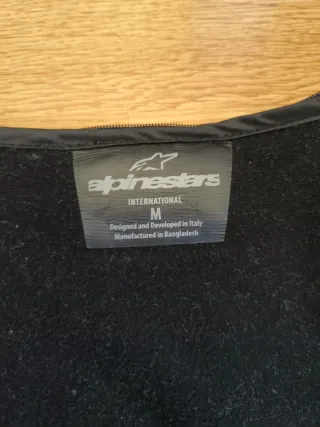 Chaqueta Moto Alpinestars Negra y Azul talla M