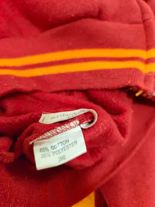 Felpa Roma rossa con cappuccio zip unisex