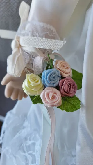 Muñeca Porcelana Vintage Novia o Comunión