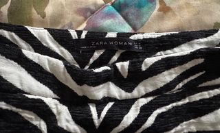 Minifalda Zara Estampado Cebra