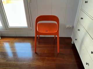 Silla Ikea Naranja Plástico