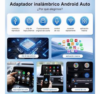 Adaptador Carplay Android Inalámbrico