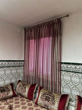 Salón Marroquí Beige y Rojo