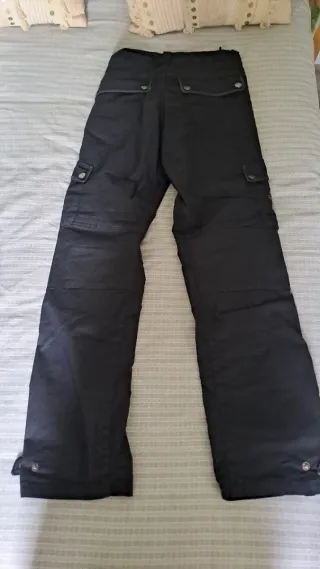 A ESTRENAR Pantalón Moto Negro con Cremalleras