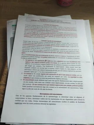 Filosofía 1 bachillerato y apuntes