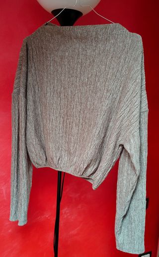 Maglione Donna grigio marrone Zara.