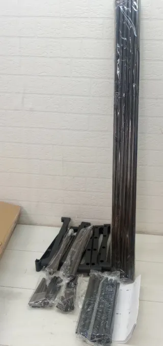 Juego 2 Zapateros Metálicos Negros 3 Niveles