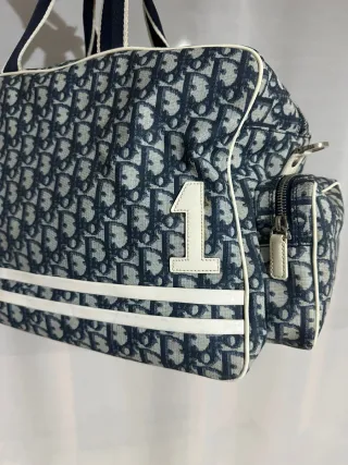 Bolso de viaje Dior Monogram Azul Blanco