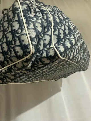 Bolso de viaje Dior Monogram Azul Blanco