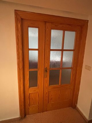 Puertas macizas de roble como nuevas. 9.