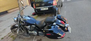 Moto custon Negra